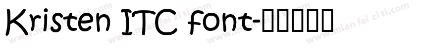 Kristen ITC font字体转换